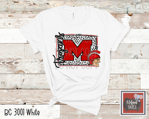 M Trojans Dotty Shirt - MSHS Cheer Fundraiser