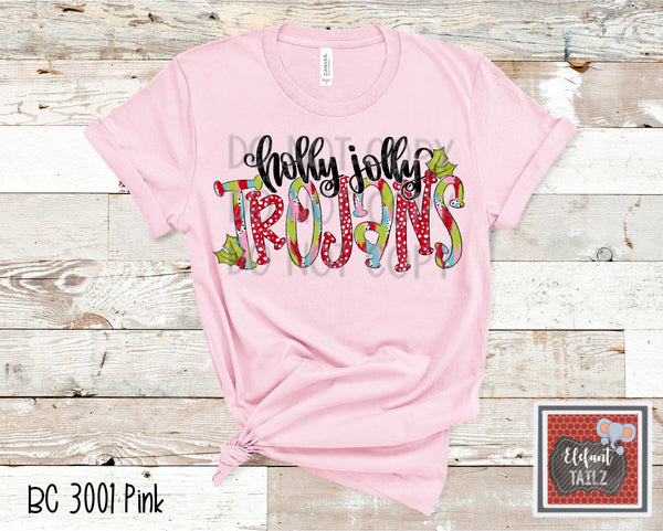 Holly Jolly Trojans Shirt - MSHS Cheer Fundraiser