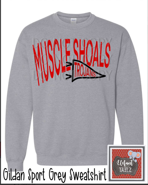 Muscle Shoals Flag Shirt - MSHS Cheer Fundraiser