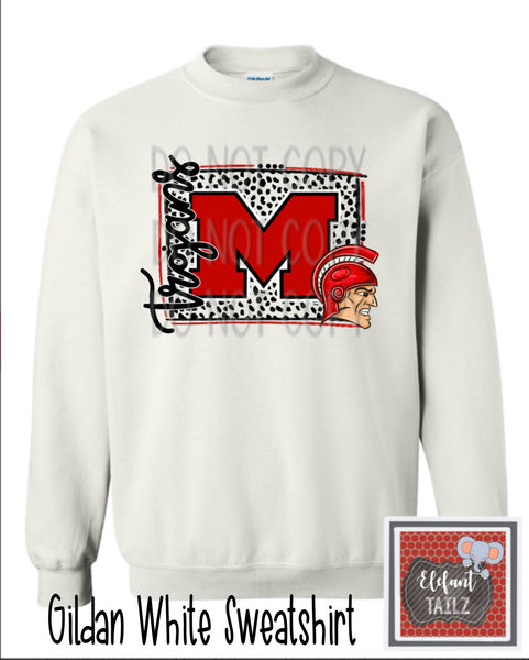 M Trojans Dotty Shirt - MSHS Cheer Fundraiser