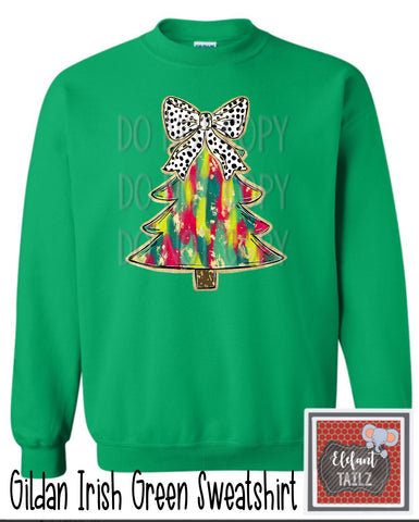 Christmas Tree Bow Shirt - MSHS Cheer Fundraiser