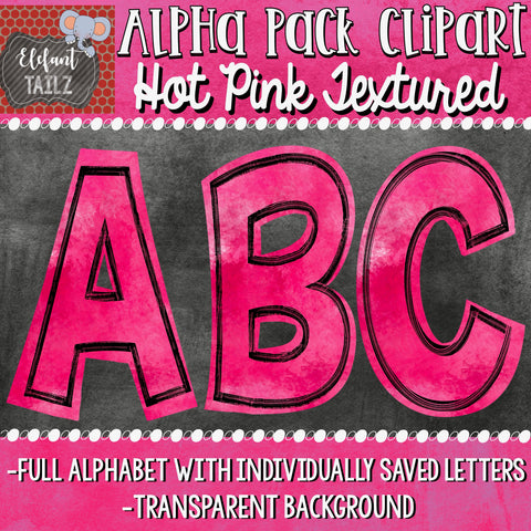 Alpha Pack - Hot Pink Textured