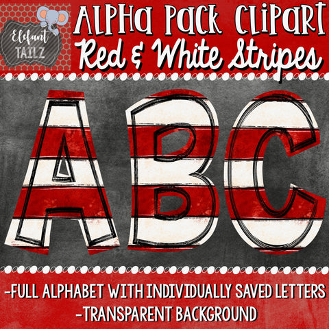 Alpha Pack - Red & White Stripes