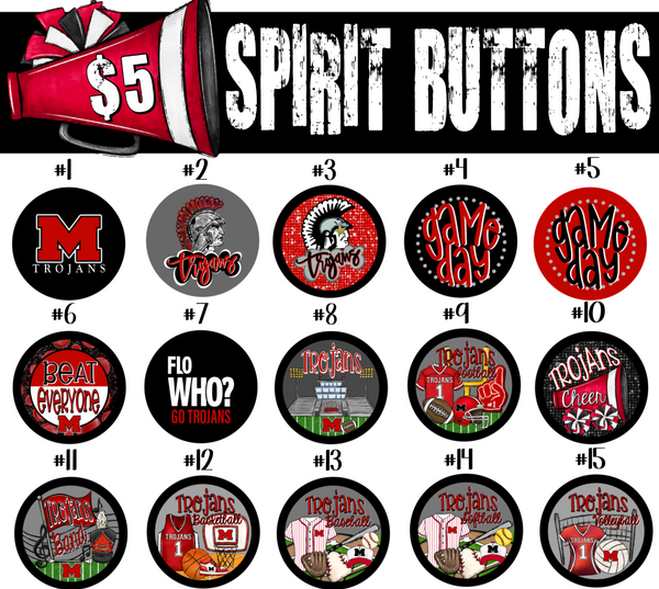 Trojan Spirit Buttons