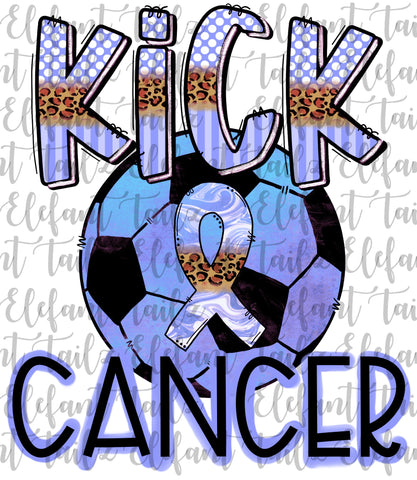 Kick Cancer Periwinkle Soccer