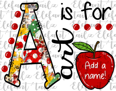 A is for Art - Apple
