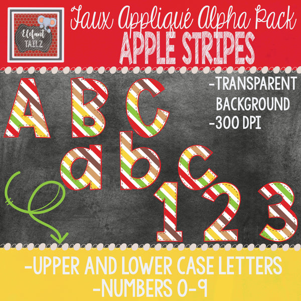Alpha & Number Pack - Apples BUNDLE #2
