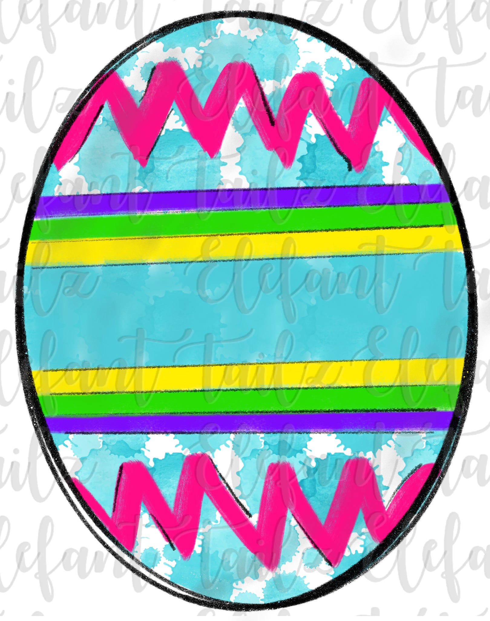 Aqua Easter Egg