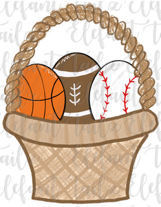 Basket With Eggs Sports