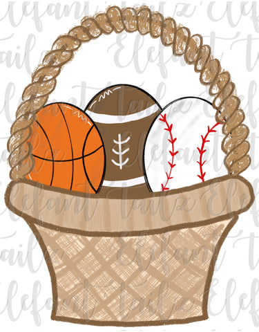 Basket With Eggs Sports