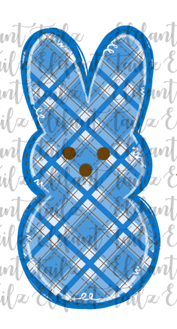 Blue Plaid Bunny