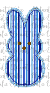 Blue Striped Bunny