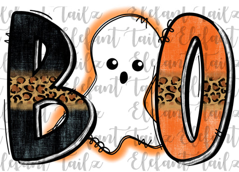 Boo Doodle Letters Boy Ghost #1