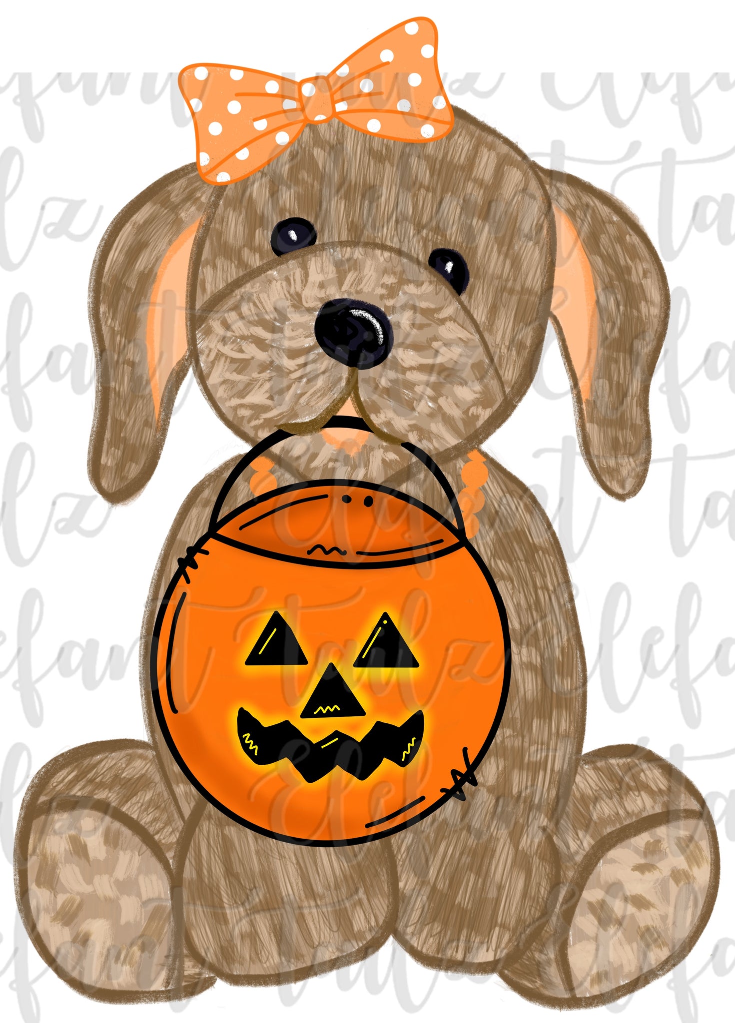 Halloween Girl Puppy - Brown