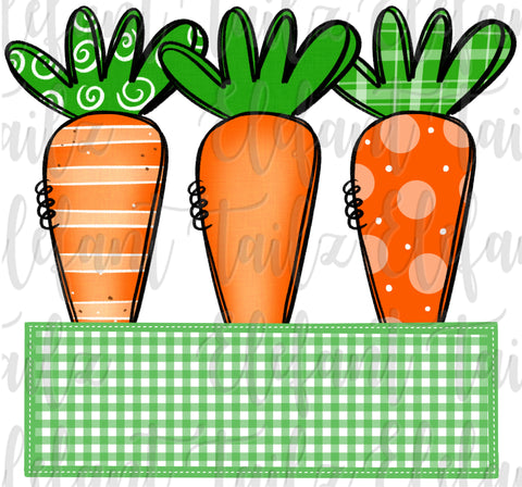 Carrot Trio Nameplate