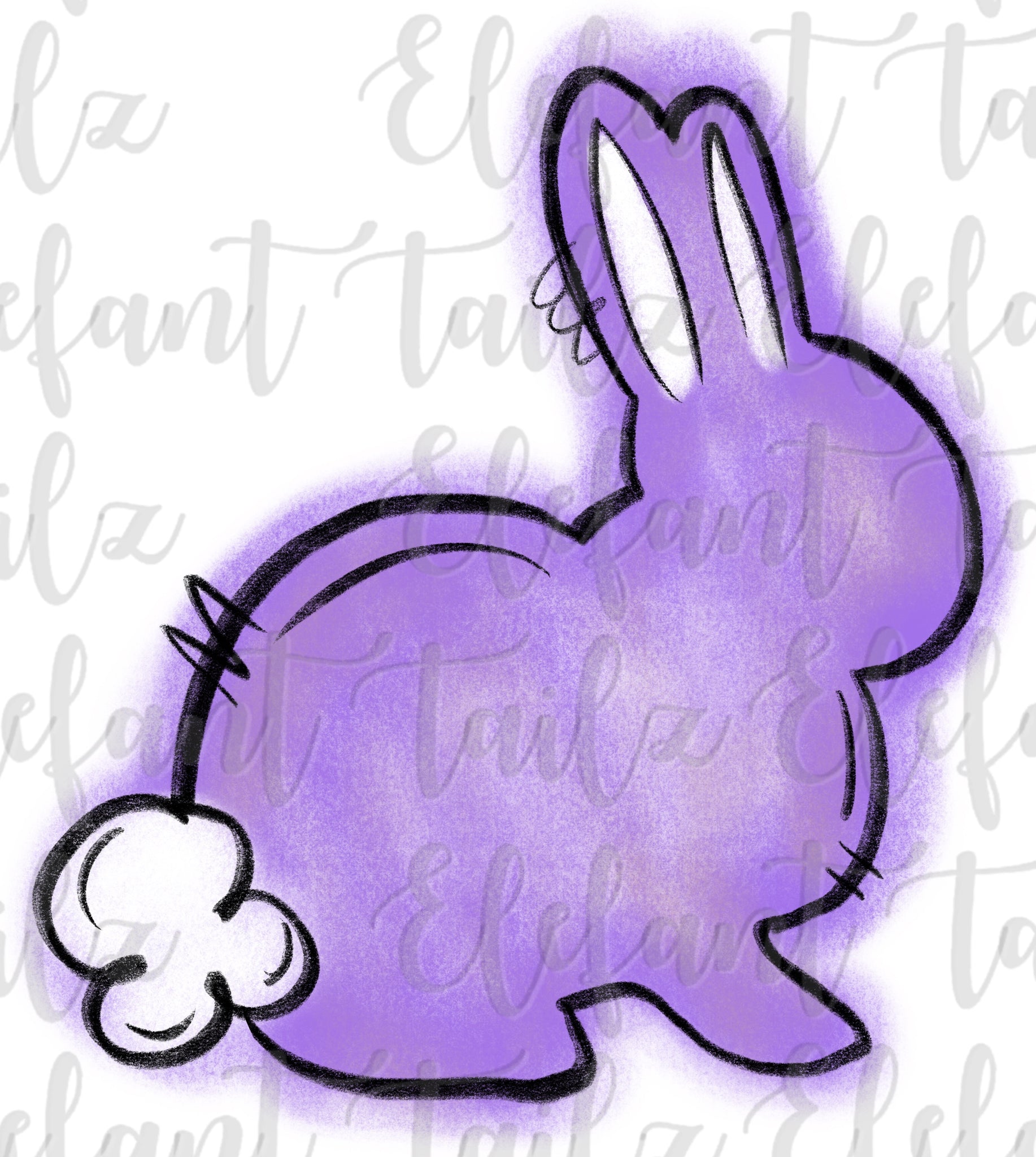 Chalk Bunny Purple