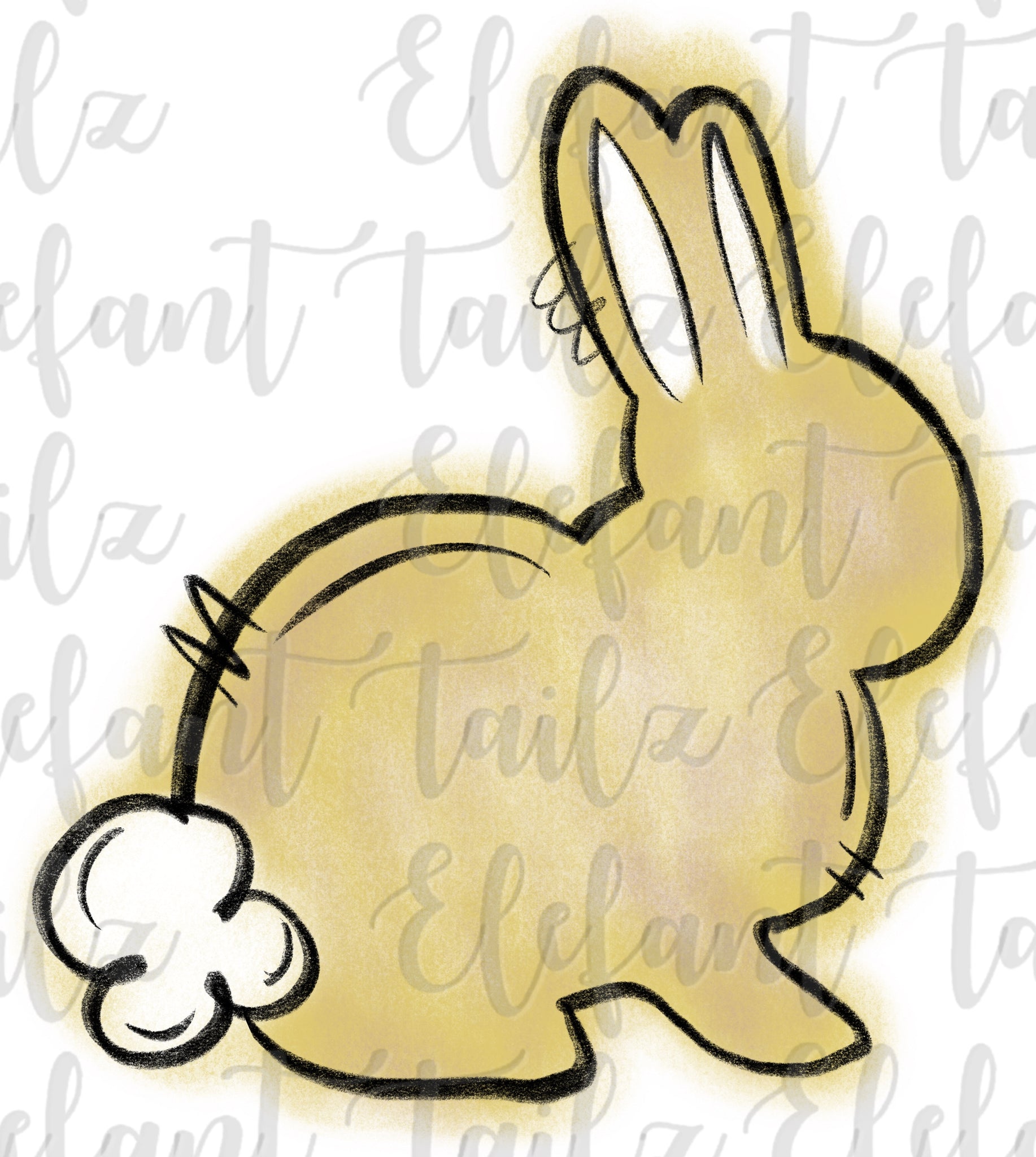 Chalk Bunny Yellow