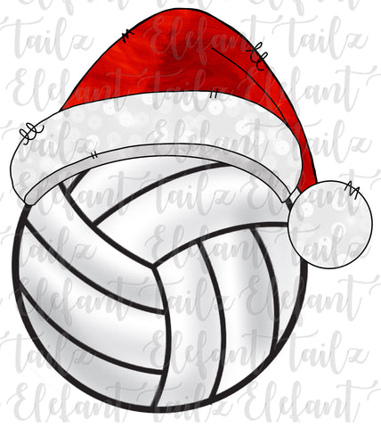 Christmas Santa Hat Volleyball