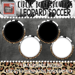 Leopard Soccer Circle Backgrounds