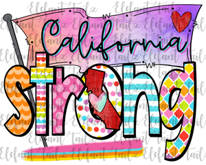 Colorful California Strong