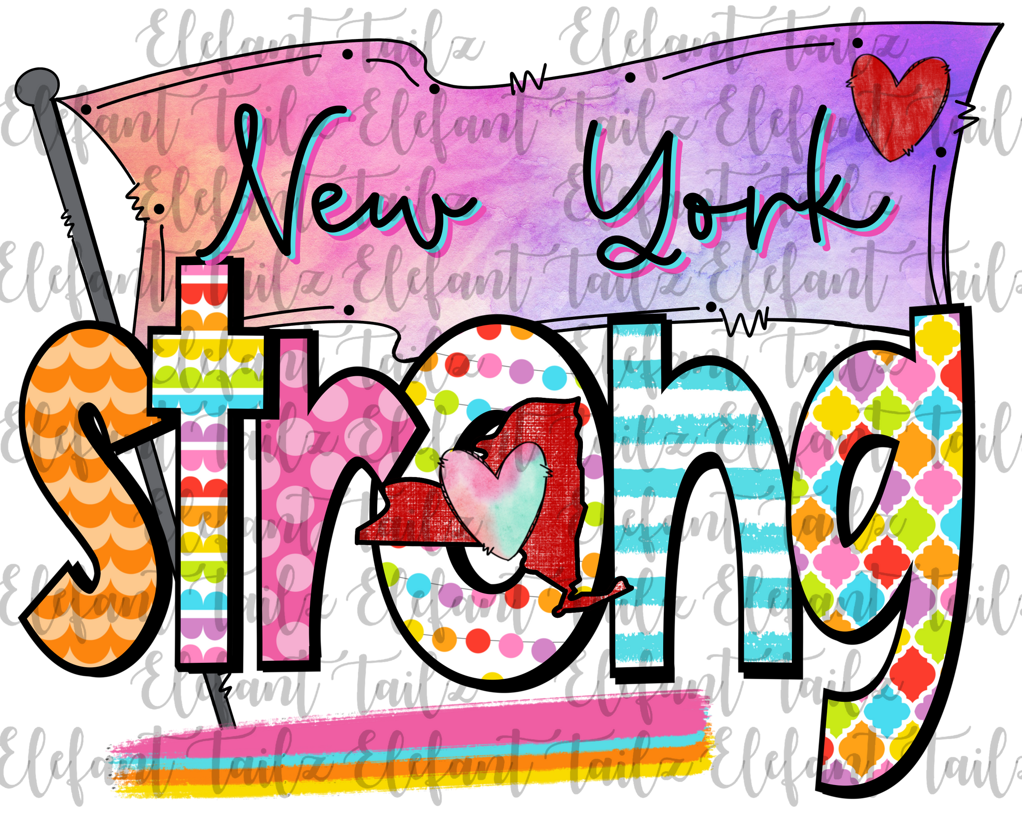 Colorful New York Strong