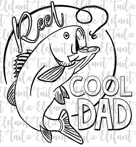 Reel Cool Dad Coloring