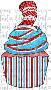 Cupcake Crazy Hat Stripes