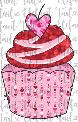 Valentines Heart Cupcake #2