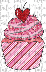 Valentines Heart Cupcake #3