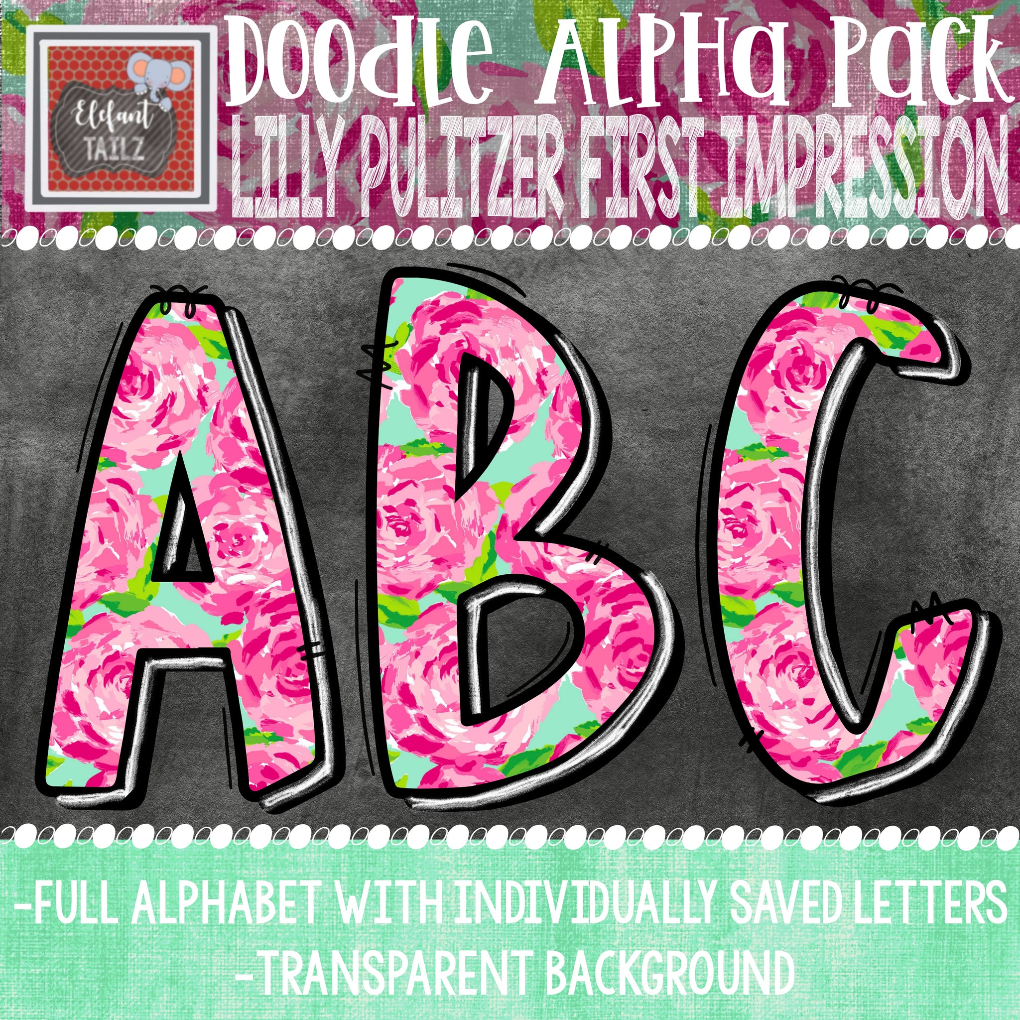 Doodle Alpha - Lilly Pulitzer First Impression