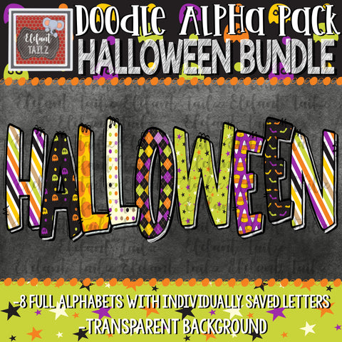 Doodle Alpha BUNDLE - Halloween