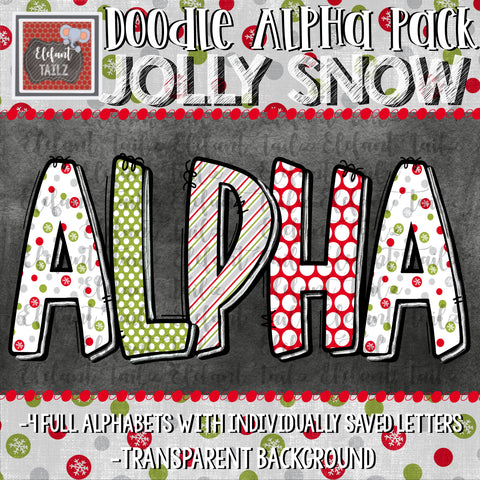 Doodle Alpha BUNDLE - Jolly Snow