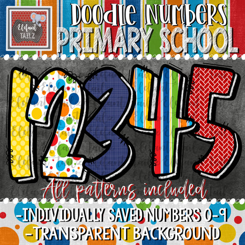 Doodle Numbers BUNDLE - Primary School