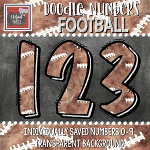 Doodle Numbers - Football