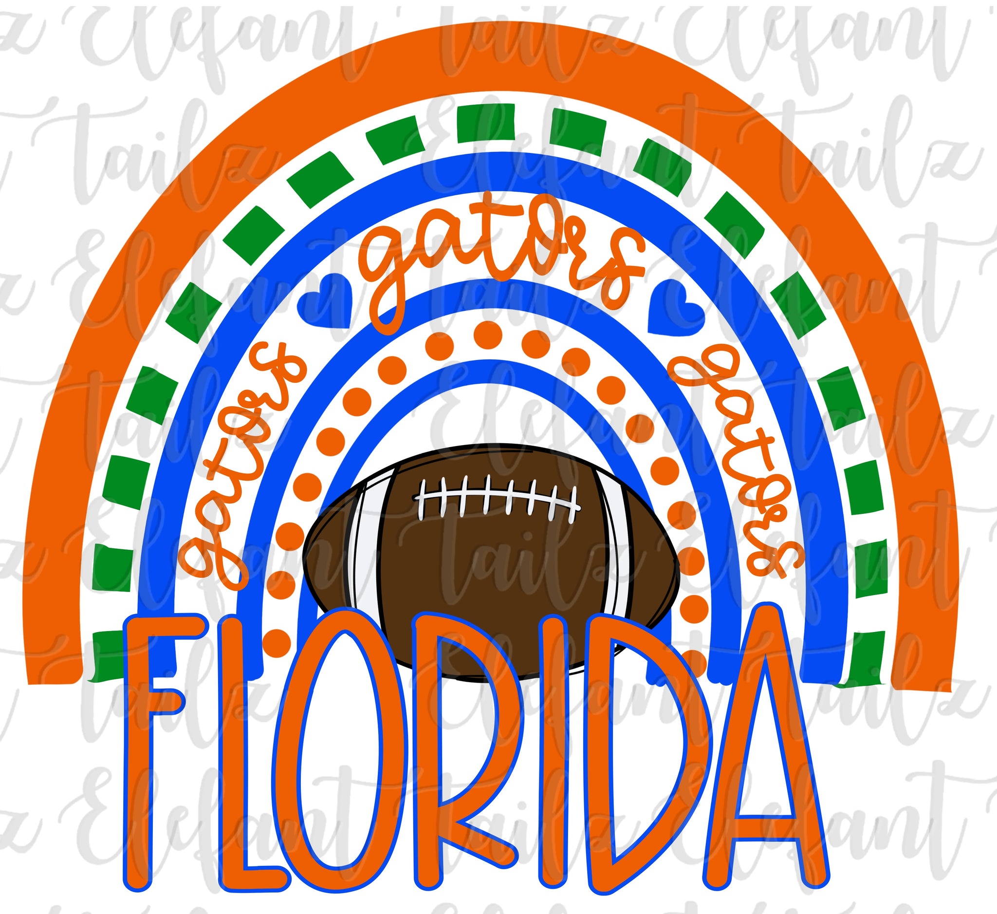 Football Florida Gators Rainbow