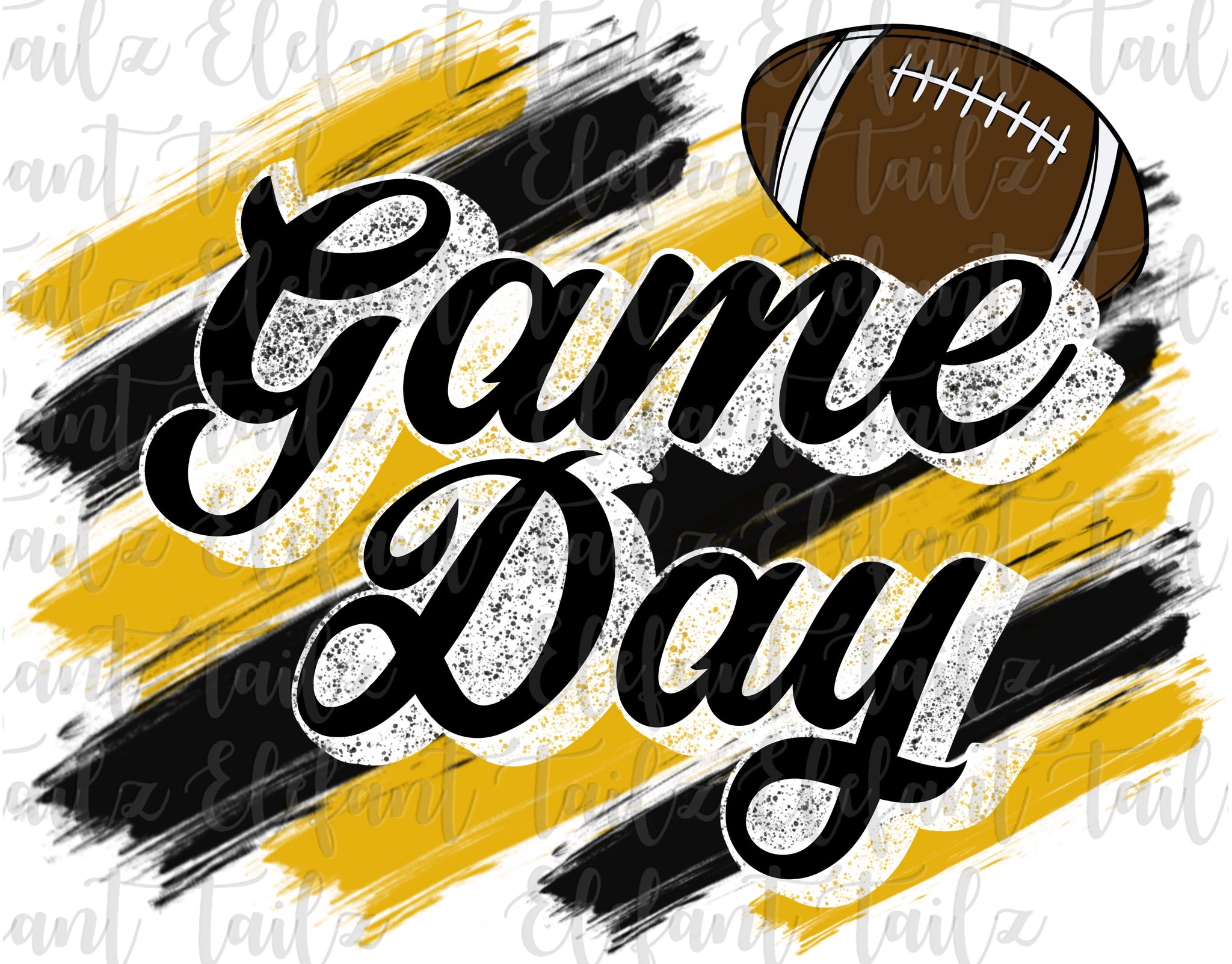 Game Day Football Black & Gold