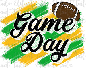 Game Day Football Yellow & Green