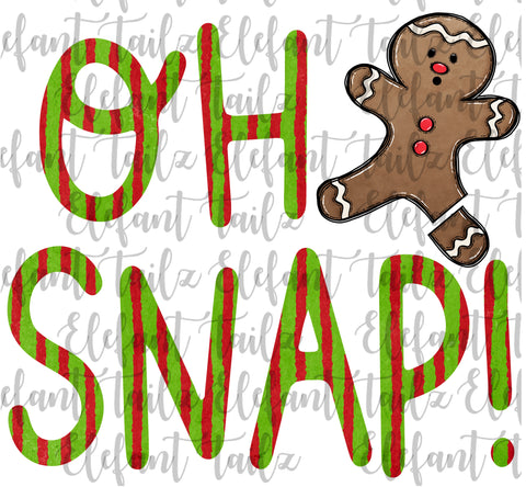 Gingerbread Boy Oh Snap