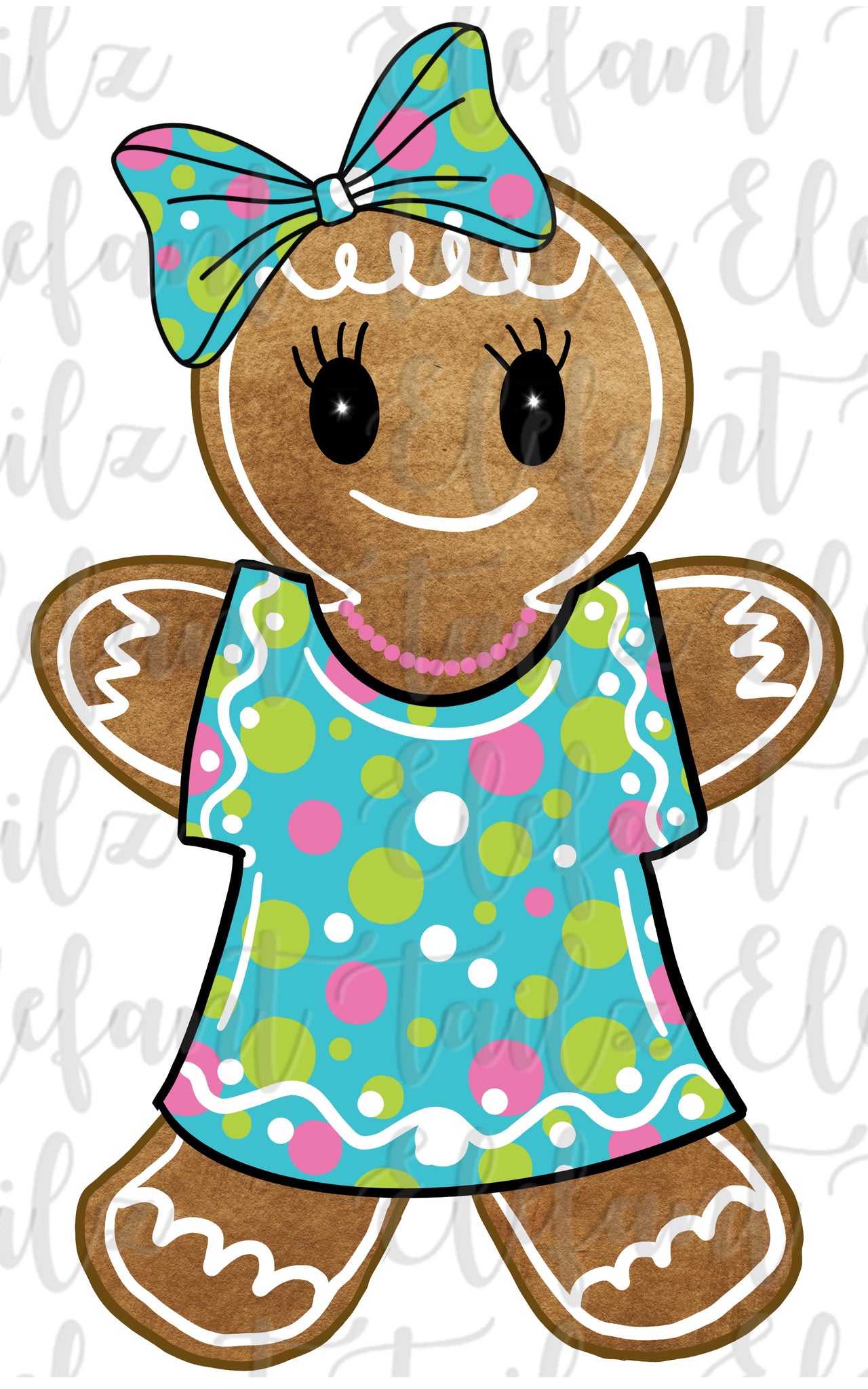 Gingerbread Girl Bright Dress