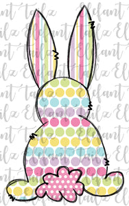 Girl Pastel Dots Bunny