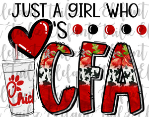 Just A Girl Who Loves CFA - Drink