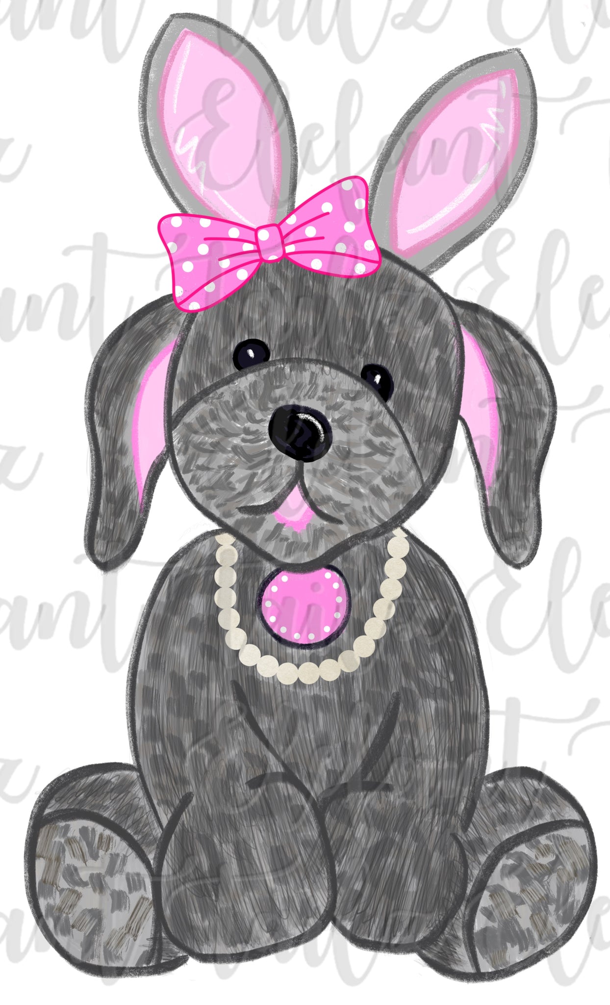 Easter Girl Puppy - Gray