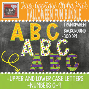 Alpha & Number Pack - Halloween Fun BUNDLE
