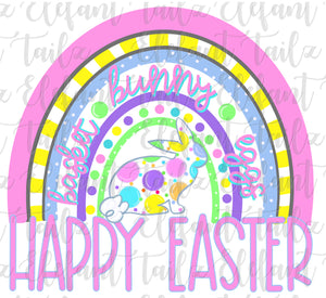 Happy Easter Rainbow Pastel