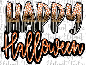 Happy Halloween Doodle Letters #1