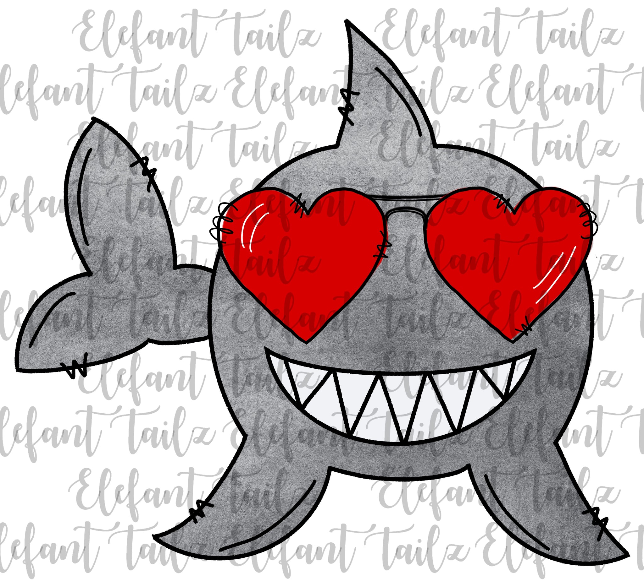 Heart Sunglasses Shark