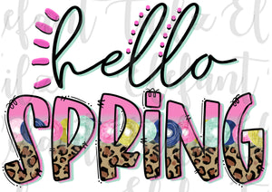 Hello Spring Leopard & Pink Floral