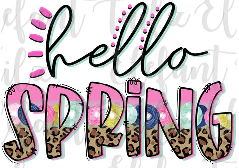 Hello Spring Leopard & Pink Floral