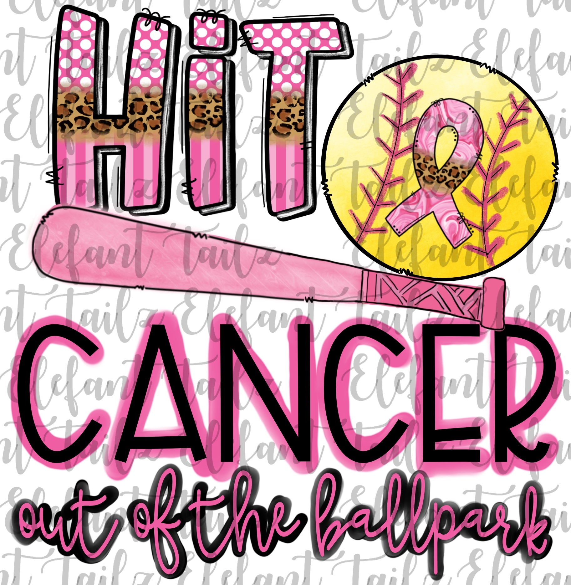 Hit Cancer Out of the Ballpark Softball 1