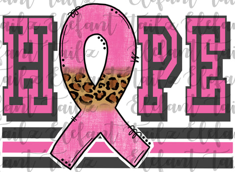 Hope Breast Cancer Ribbon
